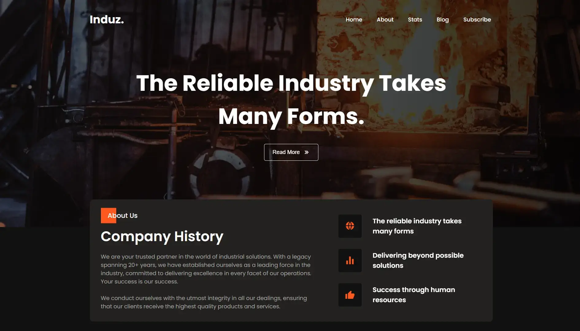 Industry Website - Professional Business Solution