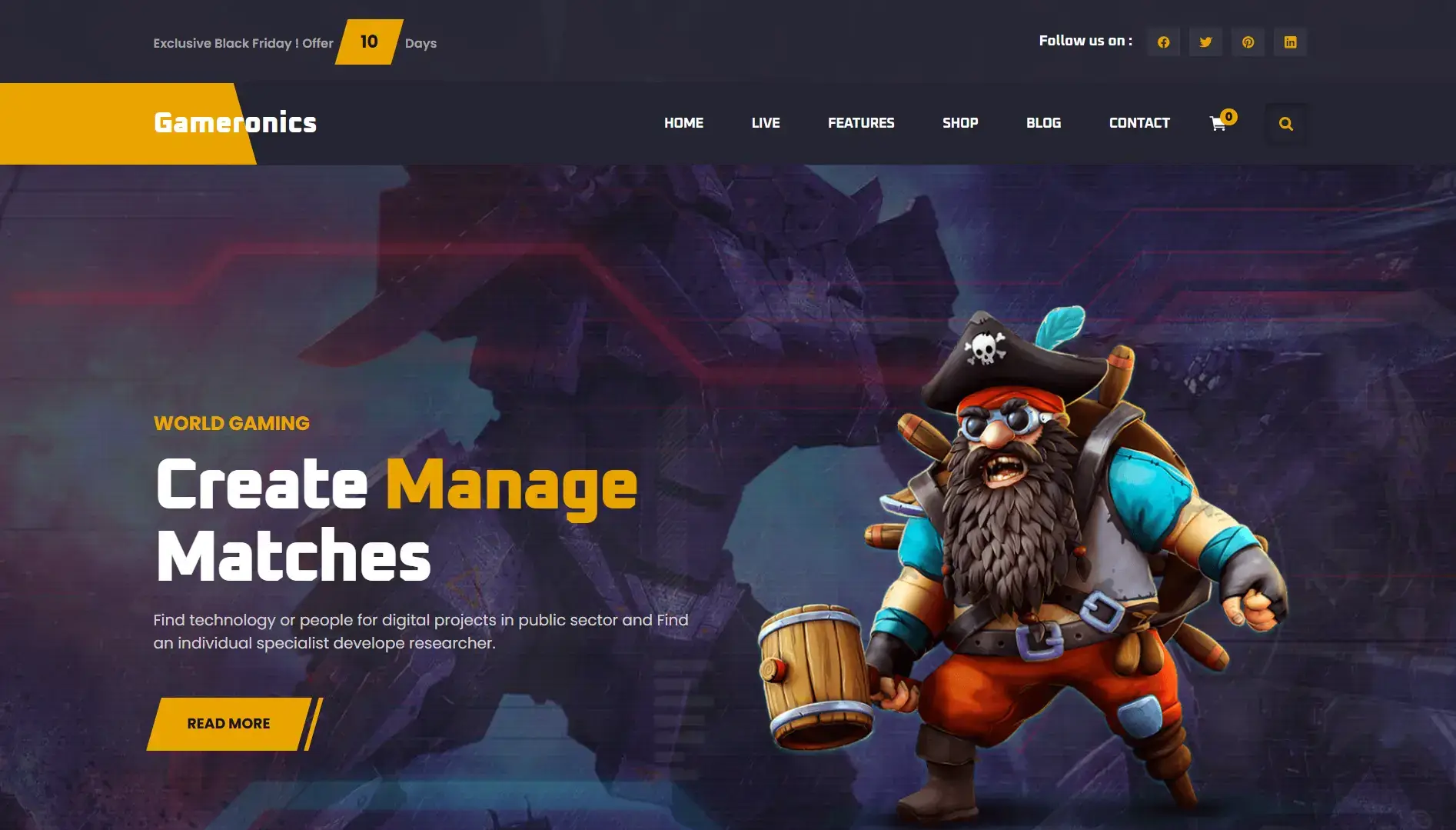 Gaming Website - Interactive and Engaging Design