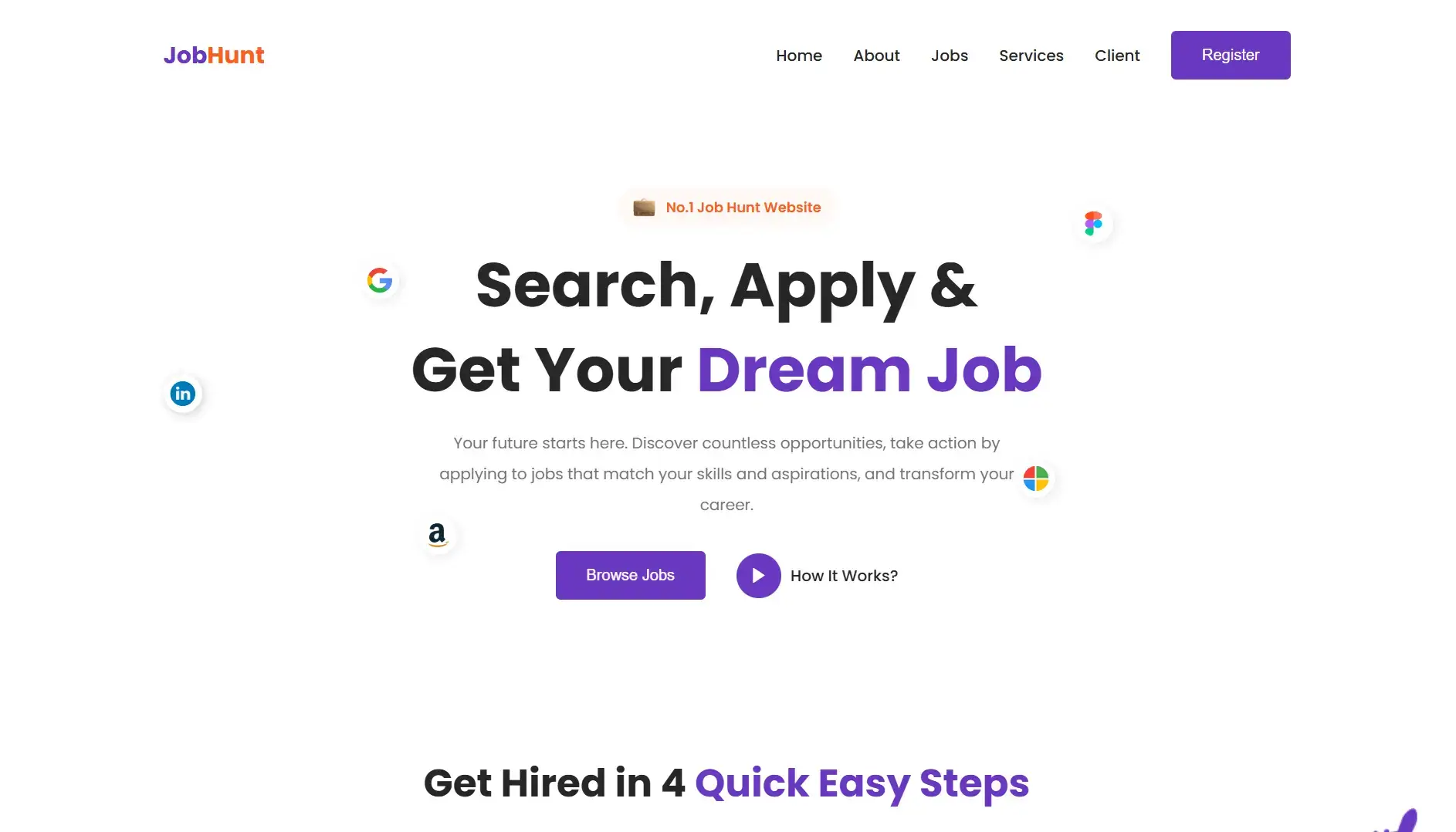 Job Hunting - Career Search Web Design